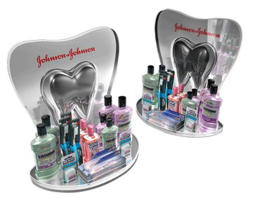 Thekenaufsteller aus Plexiglas Konturgeschnitten.